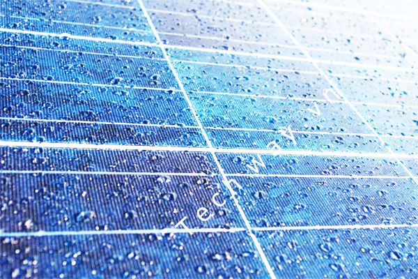 rain solar panels